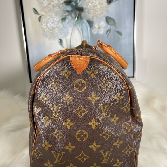 Authentic Louis Vuitton LV Hand Bag  Speedy 35 Browns Monogram 2603357 - Picture 3 of 16